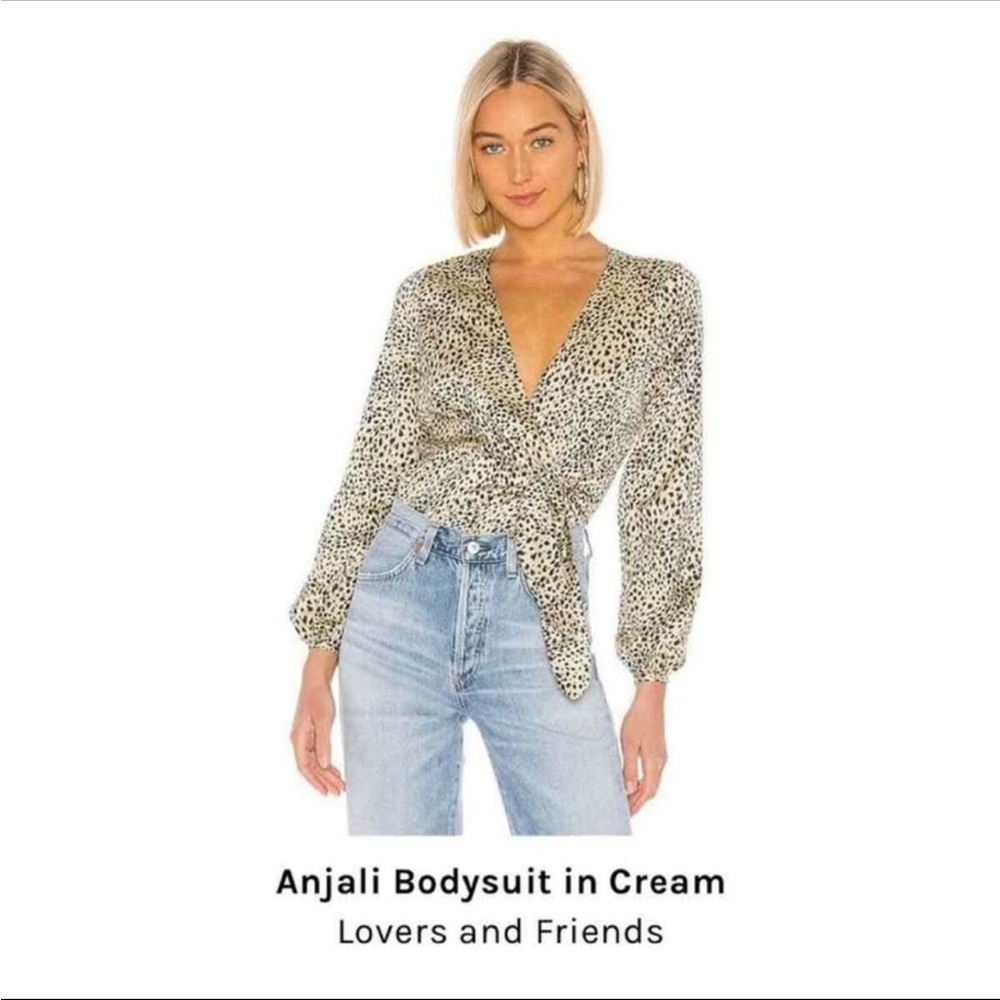 Lovers + Friends Cream Anjali Bodysuit